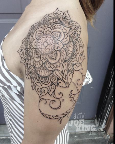 Tattoos - Henna inspired mandala - 103942